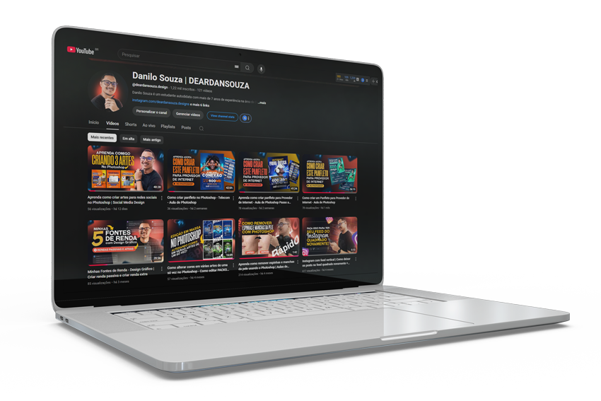Canal para aprender Photoshop Gratis no youtube